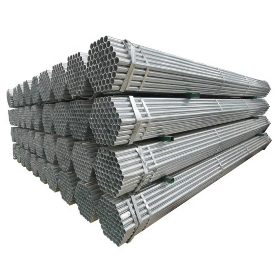 ASTM A795 A53 Grau B Sch10 Sch40 Extremidades ranhuradas Aço carbono Tubo de ferro galvanizado soldado ERW