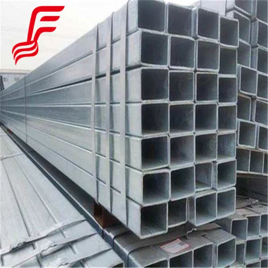 Galvanizado/laminado a quente/preto/revestido de zinco/Q195/Q235/Q355 Shs/Retangular/Rhs/Tubo de aço de seção oca quadrada de carbono macio soldado/Tubo/Tubo para construção