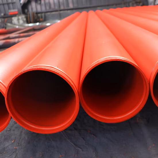 Tubo de aço sem costura SA106 B Ral 3000 cor vermelha para combate a incêndio