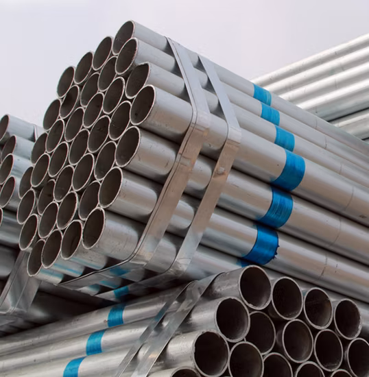 Tubo de aço sem costura galvanizado a carbono para construção, eletrodomésticos, fabricação e proteção contra incêndio