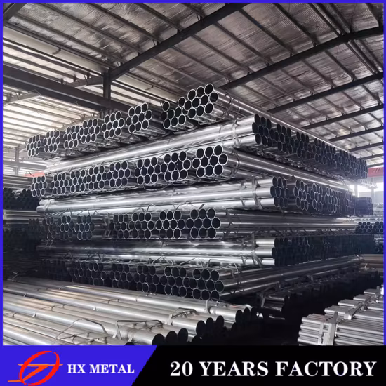 Tabela de tamanhos de combate a incêndio ASTM A795 Tubo de aço redondo de seção oca Q235 ASTM A53 Material equivalente Tubos de aço galvanizado